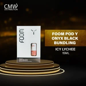 Foom Pod Y Onyx Black Bundling Liquid Icy Lychee 15ml