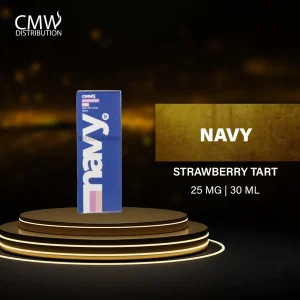Navy Strawberry Tart Saltnic 25mg 30ml By CMMG