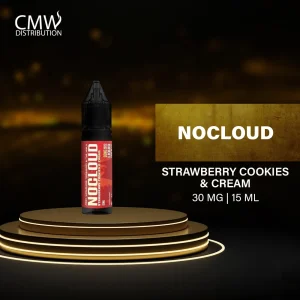 Nocloud Strawberry Cookies & Cream Saltnic 30mg, 15ml