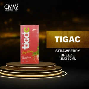 Tigac Liquid Strawberry Breeze 3mg 60ml By Tigac