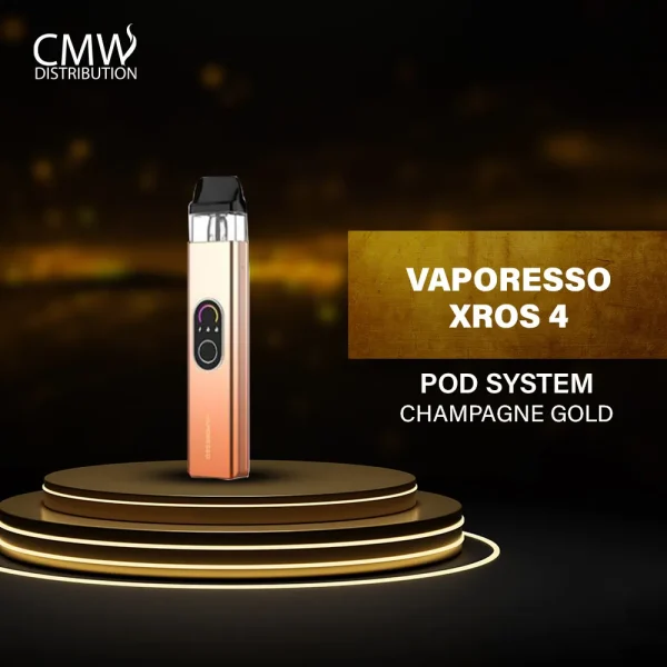 Vaporesso Xros 4 Pod Kit 1000mAh Authentic Champagne Gold