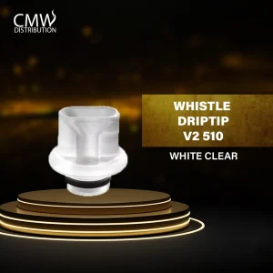 Whistle Driptip V2 510 White Clear