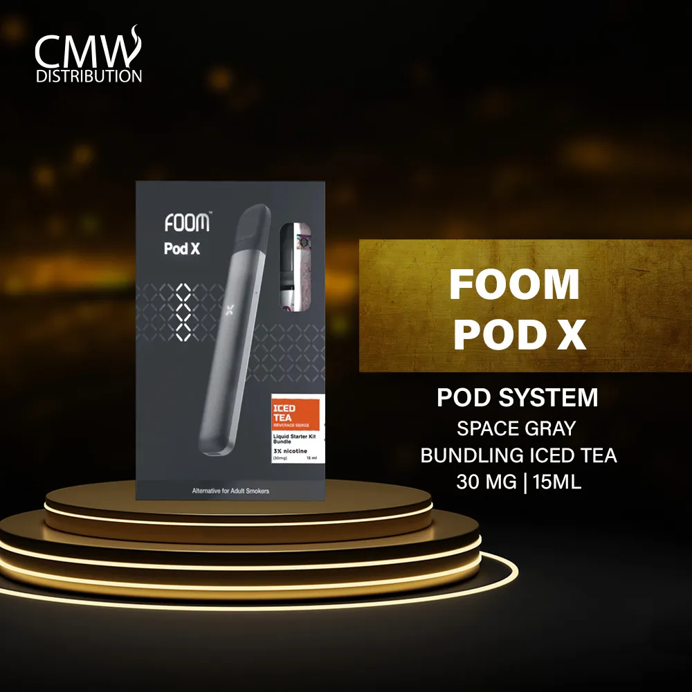 Foom Pod X Space Gray Bundling Iced Tea 30mg 15ml