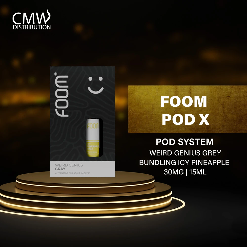Foom Pod X Weird Genius Grey Bundling Icy Pineapple 30mg