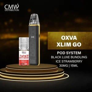 Oxva Xlim Go Black Luxe Edition Bundling Ice Strawberry 15ml