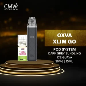 Oxva Xlim Go X Oxpassion Dark Grey Bundling Ice Guava 15ml