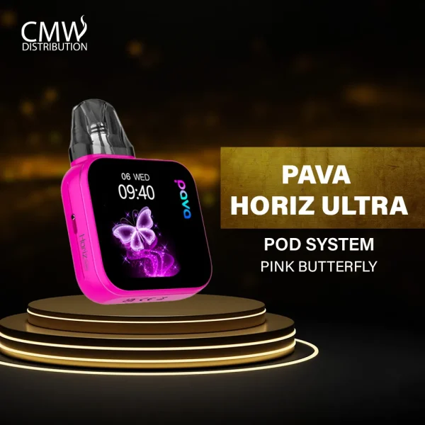 PAVA Horiz Ultra Pod Kit 1300mAh Authentic Pink Butterfly