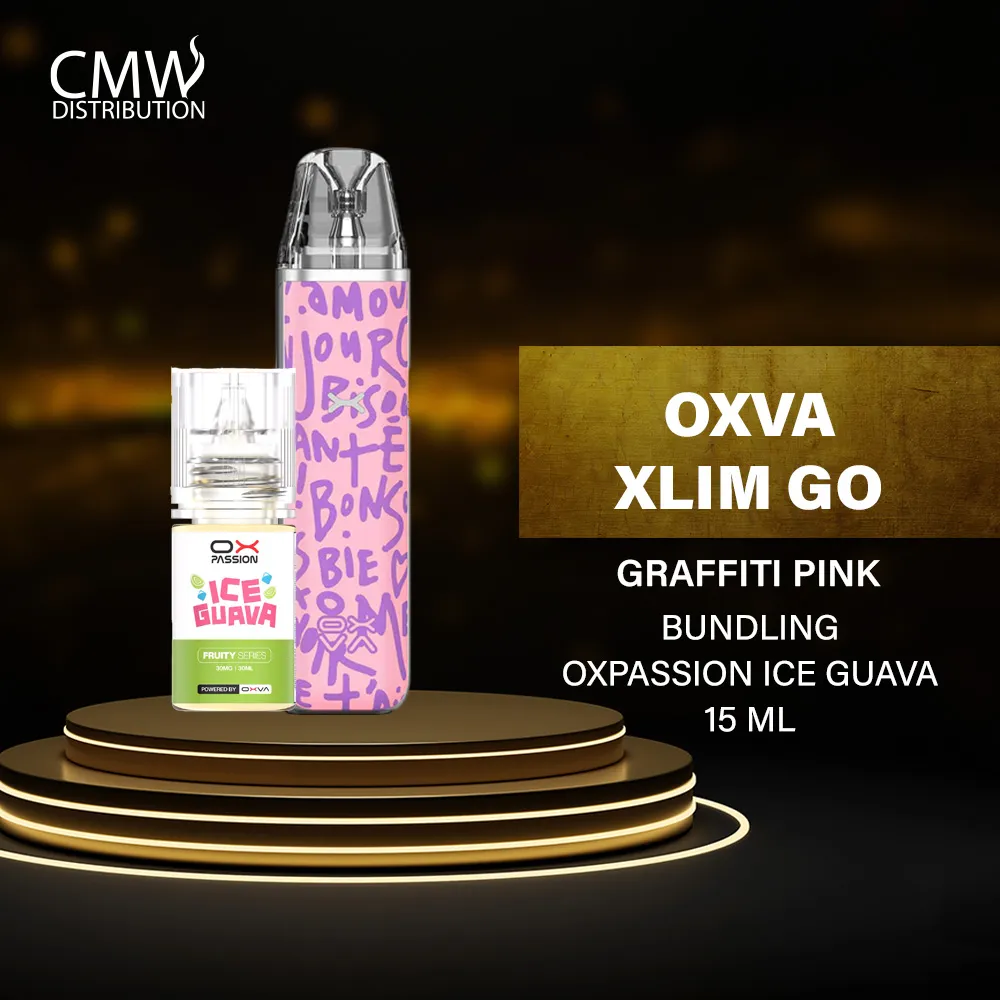 Oxva Xlim Go X Oxpassion Grafiti Pink Bundling Ice Guava