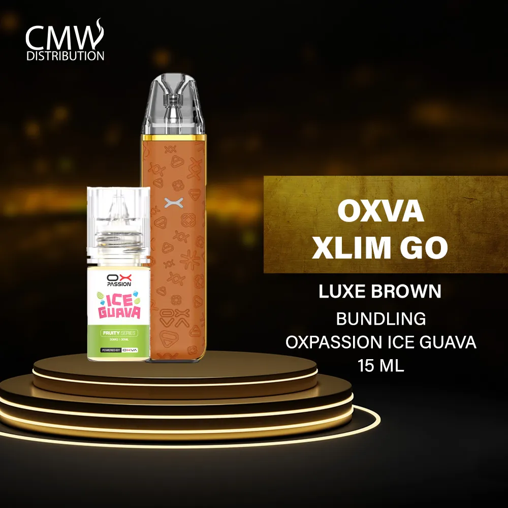 Oxva Xlim Go Brown Luxe Edition Bundling Ice Guava 15ml